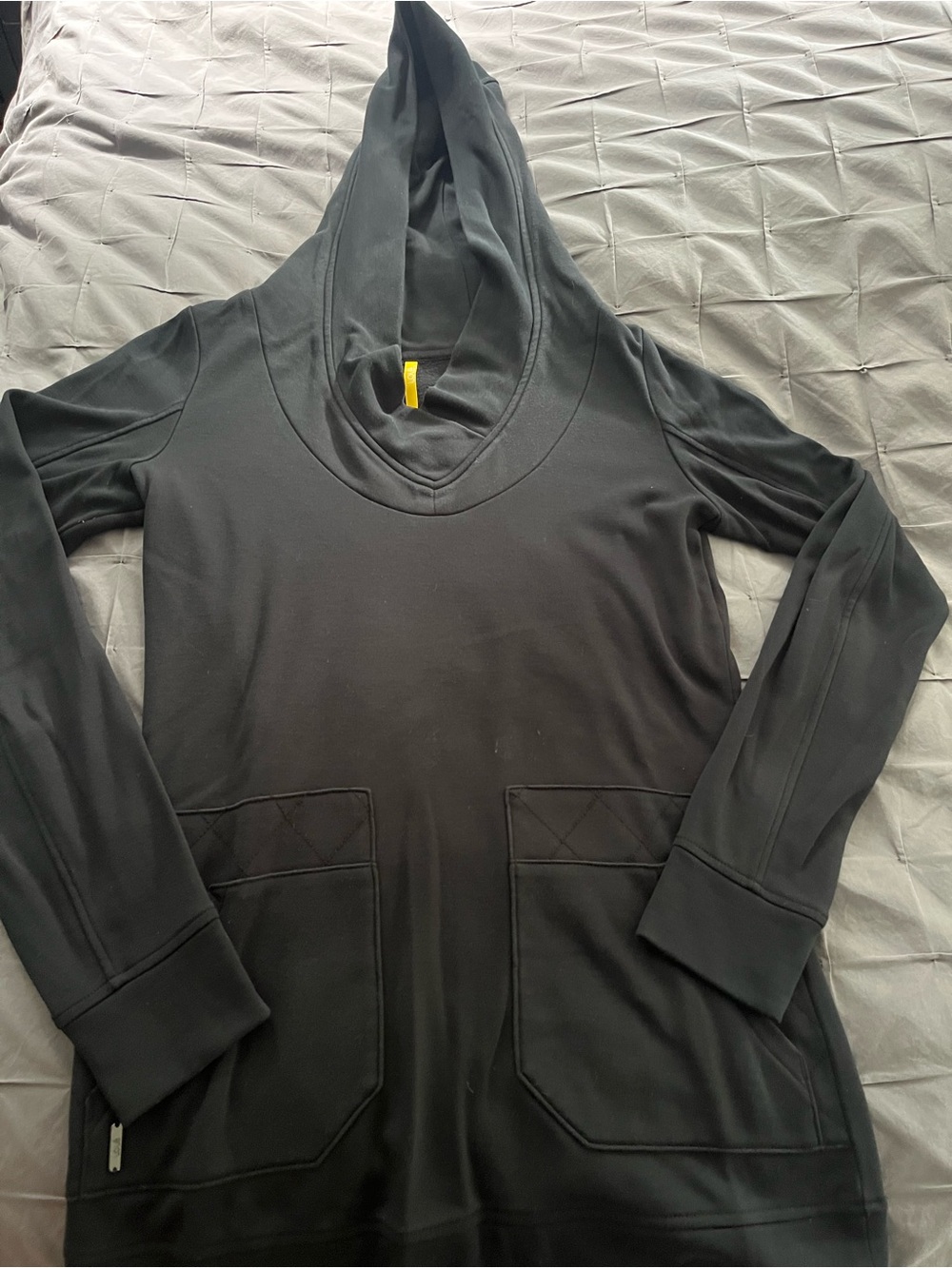 Lole Women’s Black Hooded Pullover Tunic Sweatshirt (XS)